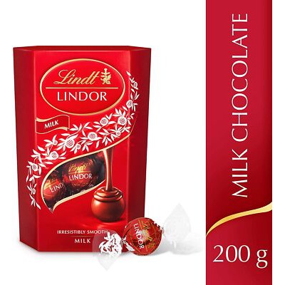 Lindt Lindor Milk Chocolate Truffles Box 200g