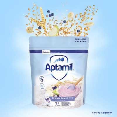 Aptamil Multigrain Banana & Berry Cereal 7+ Months 200g