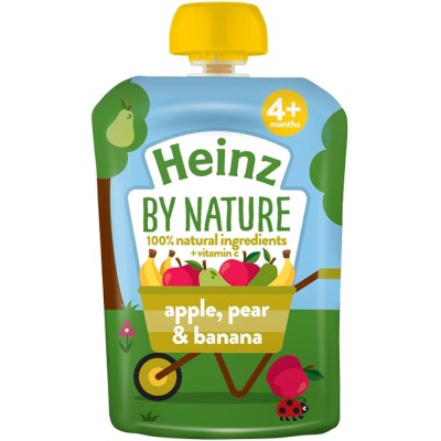 Heinz By Nature Apple Pear & Banana Puree 6+ Months 100g