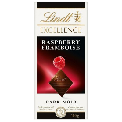 Lindt Excellence Dark Raspberry Intense Chocolate Bar 100g
