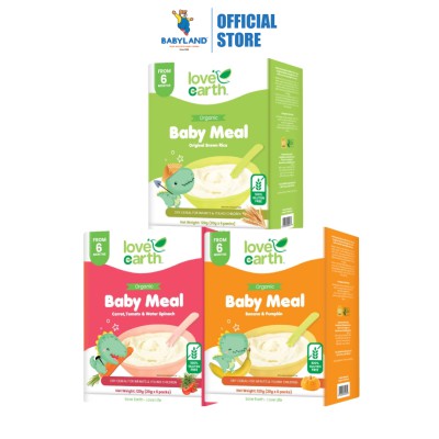 Love Earth Organic Baby Meal Banana & Pumpkin Cereal 6 Months 120g