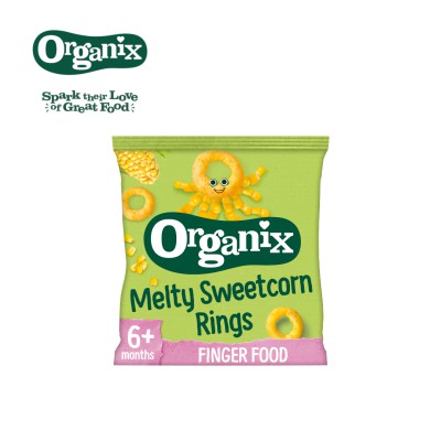 Organix Melty Sweetcorn Rings 6+ Months 25g