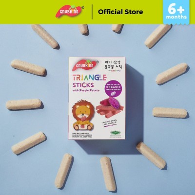 Gnubkins Triangle Sticks Purple Potato 32g