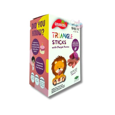 Gnubkins Triangle Sticks Purple Potato 32g