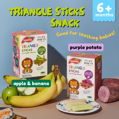 Gnubkins Triangle Sticks Apple & Banana 32g