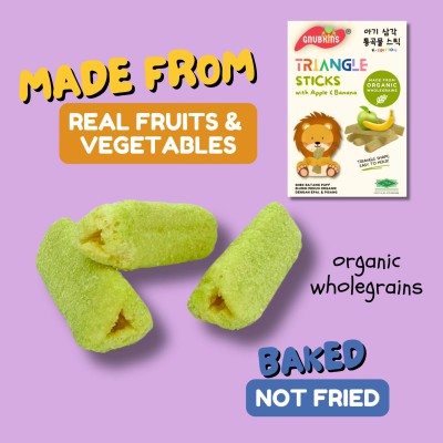 Gnubkins Triangle Sticks Apple & Banana 32g