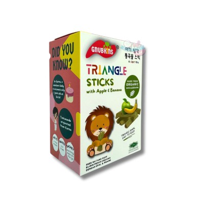 Gnubkins Triangle Sticks Apple & Banana 32g