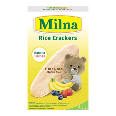 Milna Rice Crackers Banana Berries 40g