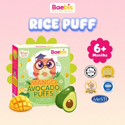 Baebis Mango Avocado Puffs Rice Biscuit 6+ Months 35g