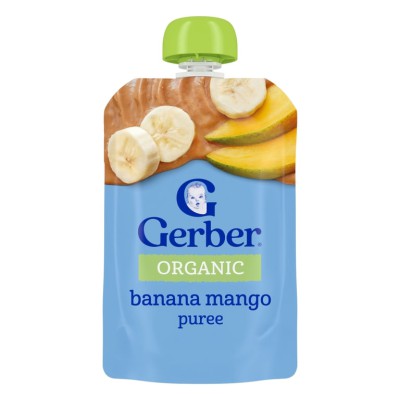Gerber Organic Mango Apple & Banana Custard 113g