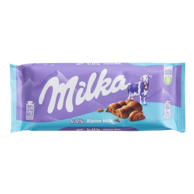 Milka Bubbly Alpin Milk Chocolate Bar 98g