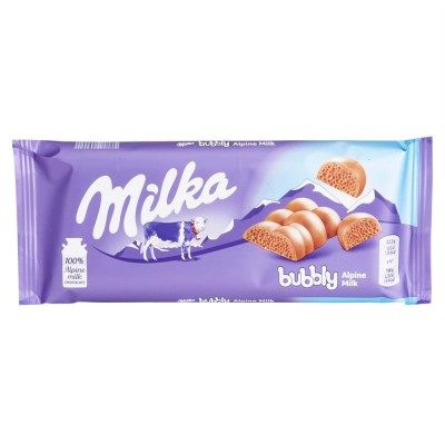 Milka Bubbly Alpin Milk Chocolate Bar 98g