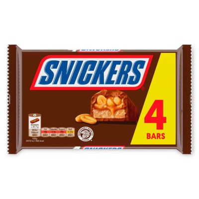 Snickers Chocolate Bars 4pcs 166.8g