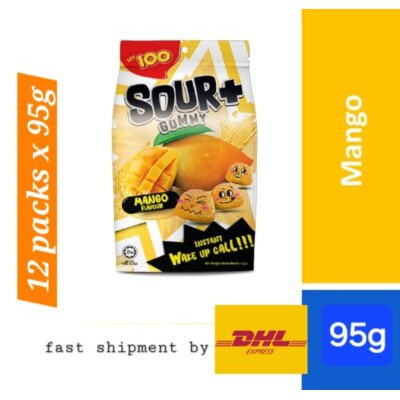 Sour+ Mango Gummy Candy 95g