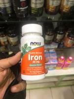 NOW Foods Double Strength Iron 36mg 90 Veg Capsules