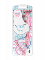 Simply Venus 3 Blade Disposable by Gillette Razors 4 Pack - Best Price in Bangladesh | Shampoobd