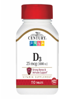 21st Century 25mcg (1000 IU) 100 Tablets - Best Price in Bangladesh | Shampoobd