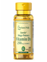 Puritan’s Pride Vitamin D3 250mcg 10,000IU 100 Softgels - Best Price in Bangladesh | Shampoobd