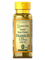 Authentic Puritan’s Pride Vitamin D3 125mcg 5000IU 100 Softgels Imported – Bangladesh | Shampoobd