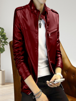 Black Artificial Leather Jacket For Men - Best Price in Bangladesh | Shampoobd