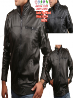 Gents Full Artificial Leather Jacket -  Vip1 Black | Stylish Jackets For Men - Best Price in Bangladesh | Shampoobd