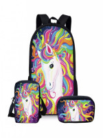 ForUDesigns Cartoon Unicorn Backpack 3 Pcs/set - Best Price in Bangladesh | Shampoobd