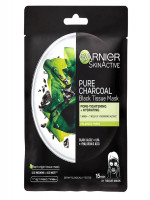 Garnier Charcoal and Algae Purifying and Hydrating Face Sheet Mask for Enlarged Pores 28g - Best Price in Bangladesh | Shampoobd