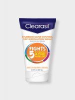 Clearasil Stubborn Acne Control 5in1 Exfoliating Wash - Effective Solution for Clear Skin | 200ml - Best Price in Bangladesh | Shampoobd