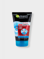 Garnier Pure Active 3 in 1 Charcoal Wash, Scrub, Mask - 150ml: Multi-Action Skincare Solution - Best Price in Bangladesh | Shampoobd