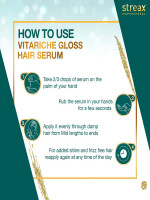 Buy Streax Professional Vitariche Gloss Hair Serum 100 ml online – Trusted Cosmetics Shop Bangladesh | Shampoobd