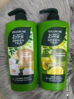 Authentic Green Tea Shampoo - Damage Repair 650 mL - Follow Me | Revive and Strengthen Your Hair with Natural Green Tea Extracts | Buy Now! Imported – Bangladesh | Shampoobd