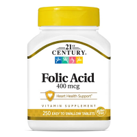 21st Century Folic Acid 400mcg 250 Tablets