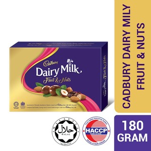 Danish Assorted-Almond, Hazelnut, and Raisin Milk Chocolate Coated - 180G