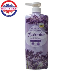 Watsons Lavender Gel Body Wash 1000ml - Luxuriate in Soothing Lavender Infused Bath Experience