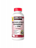 Kirkland Signature Calcium Citrate Magnesium and Zinc With Vitamin D3 - Essential Nutrients for Strong Bones and Immune Support - Best Price in Bangladesh | Shampoobd