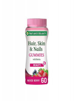 Nature’s Bounty Hair Skin & Nails With Biotin 60 Mixed Berry Flavour Gummies - Best Price in Bangladesh | Shampoobd