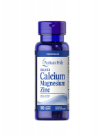 Puritan's Pride Chelated Calcium Magnesium Zinc - Boost Your Mineral Intake for a Healthier You - Best Price in Bangladesh | Shampoobd