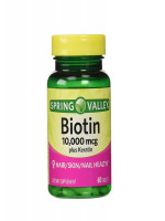 Spring Valley Extra Strength Biotin Plus Keratin 10000mcg - Best Price in Bangladesh | Shampoobd