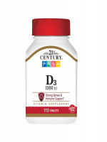 21st Century D3 25 mcg 1000 IU - Best Price in Bangladesh | Shampoobd