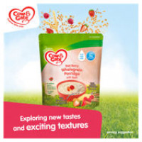 Cow & Gate Red Berry Wholegrain Porridge Baby Cereal 7+ Months - 200g: Nutritious and Delicious Breakfast Option for Your Little One