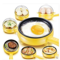 Multi Function Electric Egg Boiler Steamer: Cook Omelettes and Boiled Eggs with Non-Stick Frying Pan