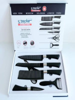 Zepter 6 piece knife set finished in wrinkle black - Best Price in Bangladesh | Shampoobd