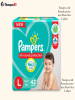 Pampers All Round protection Pants Size L 42pcs - Best Price in Bangladesh | Shampoobd
