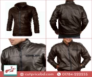 Gents Full Artificial Leather Jacket -  Vip1 Black | Stylish Jackets For Men