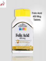 21st Century, Folic Acid 800mcg 180 Tablets - Best Price in Bangladesh | Shampoobd
