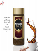 Premium Coffee Jar Gold EdiTion 1000ml (glass coffee jar) - Best Price in Bangladesh | Shampoobd