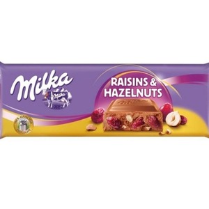 Milka Raisins Hazelnuts Chocolate Bar 270g - Best Price in Bangladesh | Shampoobd