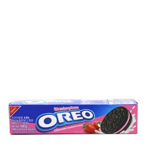Oreo Strawberry Creme Chocolate Sandwich Cookies 100G - Best Price in Bangladesh | Shampoobd