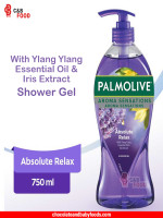 Palmolive Aroma Sensation Absolute Relax with Ylang Ylang Essential Oil & Iris Extract Shower Gel 750ml - Best Price in Bangladesh | Shampoobd