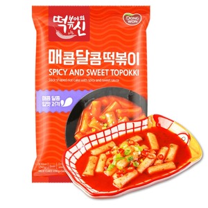 Dong Won Hot Spicy Topokki Stick Shaped Rice Cake with Hot Spicy Sauce 240G - Best Price in Bangladesh | Shampoobd